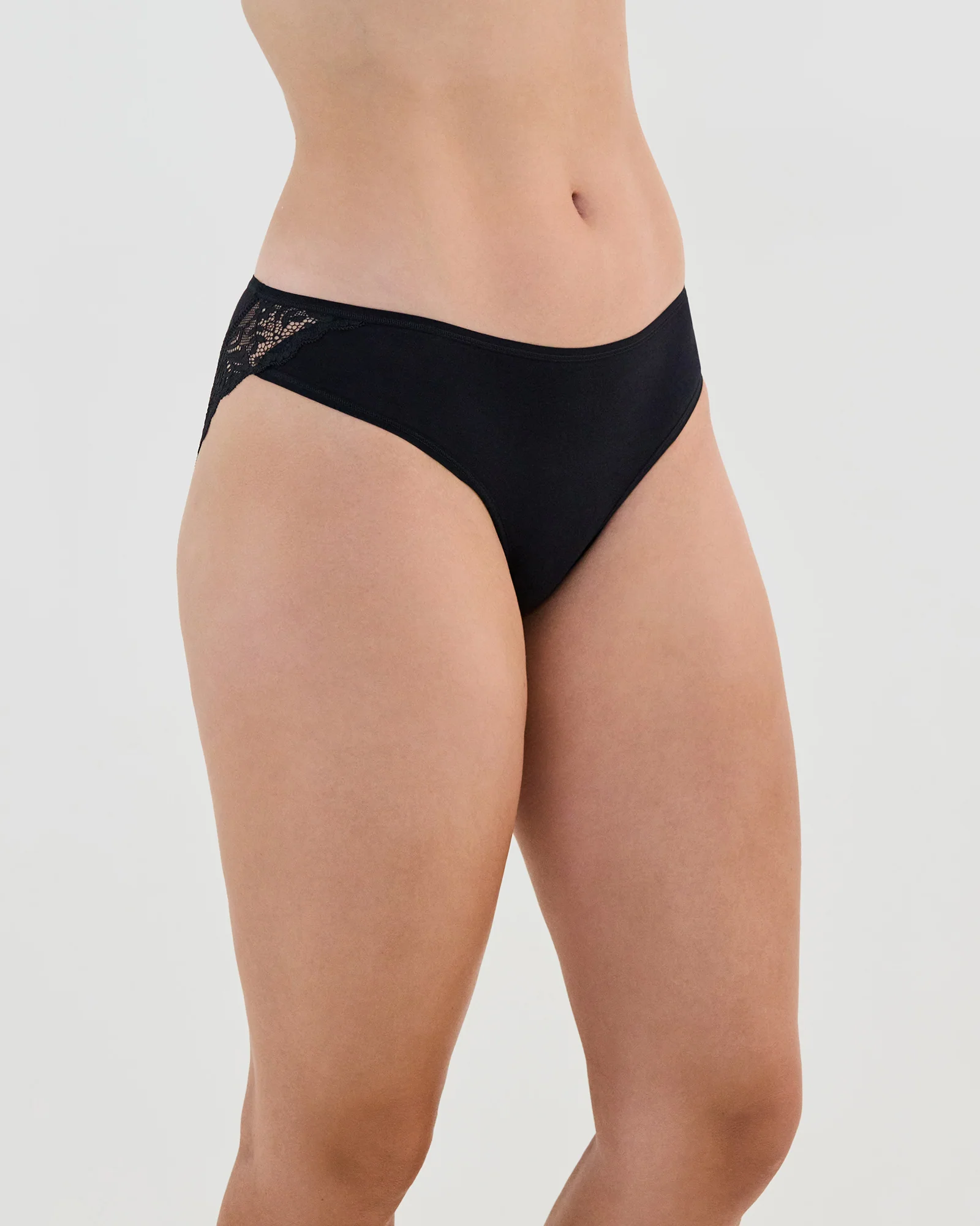 Cotton And Lace Bikini - Image 2